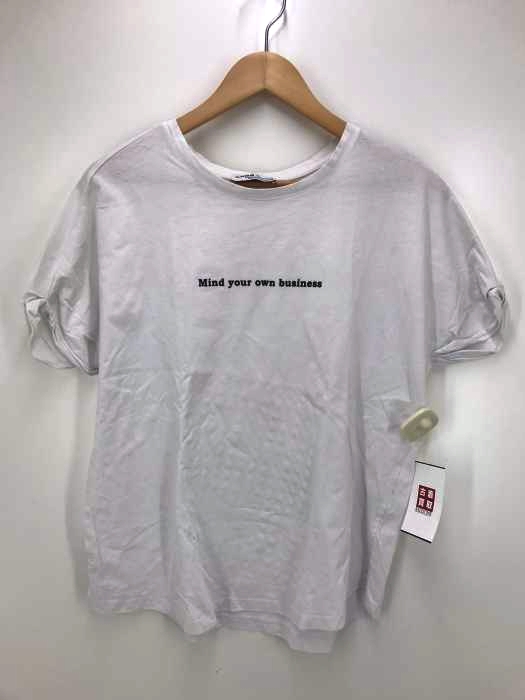 ZARA TRF(ザラティーアールエフ) フロントプリントオーバーサイズTシャツ レディース import:M import:M