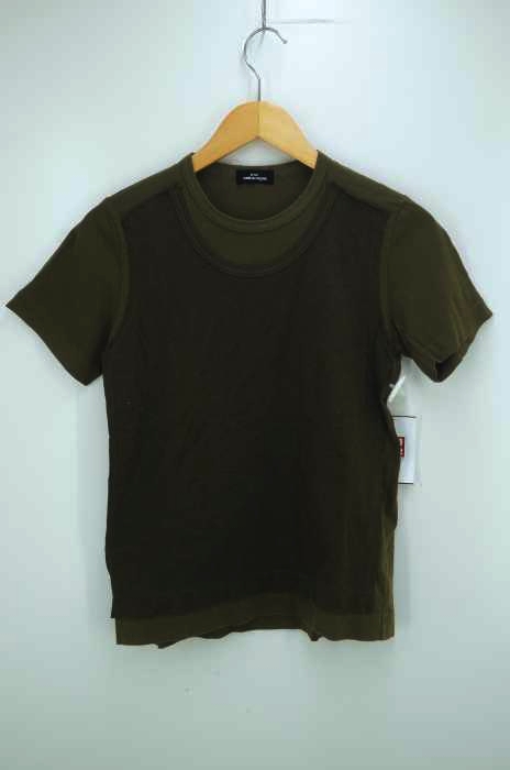 tricot COMME des GARCONS(トリココムデギャルソン) AD2003 フロント重ね半袖Tシャツ レディース 表記無 表記無