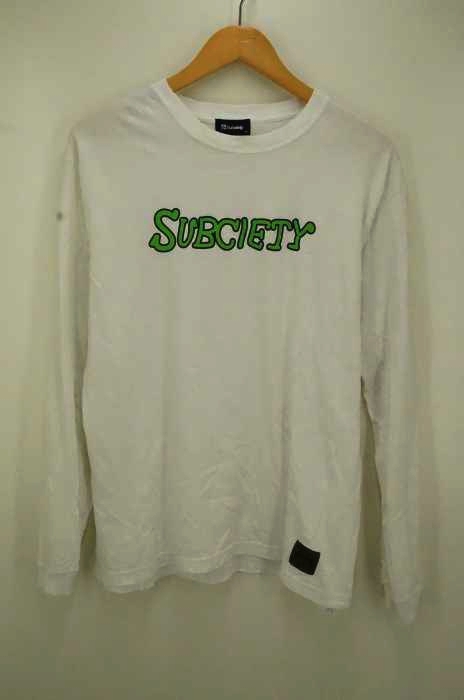 Subciety（サブサエティ） ロゴプリント クルーネックカットソー メンズ トップス Tシャツ・カットソー