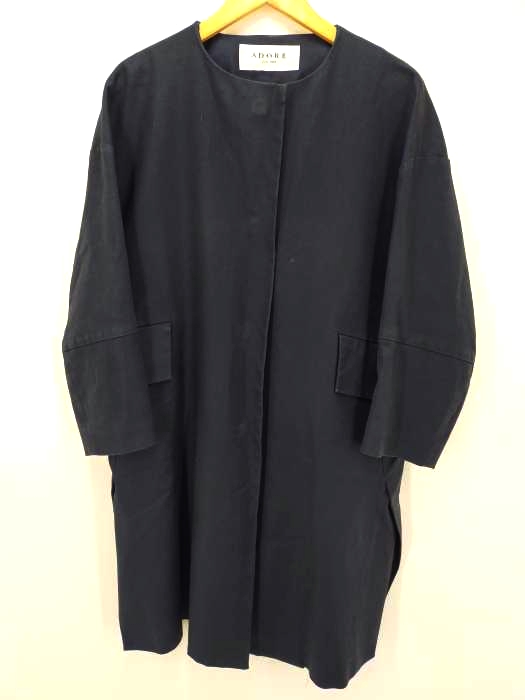 ADORE(アドーア) ハイカウント コットン ノーカラーコート レディース JPN:38 JPN:38