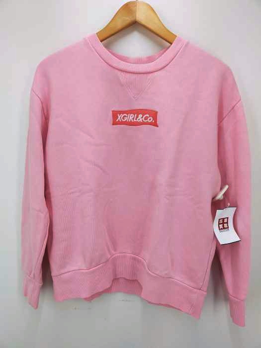 X-girl(エックスガール) COLOR LOGO SWEAT CREW レディース トップス スウェット・トレーナー