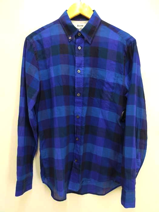 ACNE STUDIOS（アクネストゥディオズ） ISHERWOOD CHECK SS14 メンズ トップス カジュアルシャツ