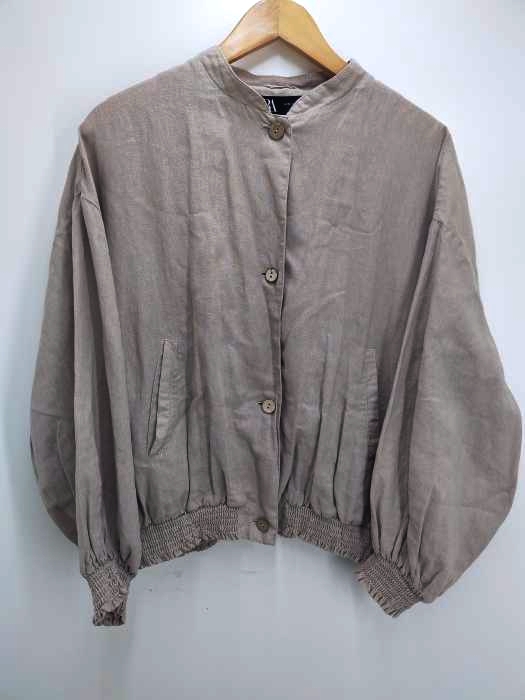ZARA(ザラ) リネンワイドギャザージャケット レディース import：XS import：XS