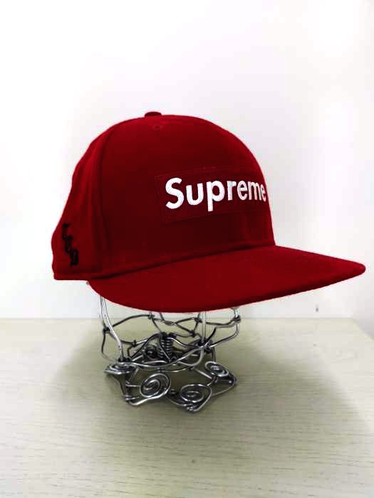 Supreme(シュプリーム) Loro piana Box Logo NEW ERA ボックスロゴウールキャップ メンズ 7 3/8