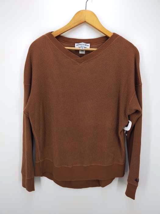 Americana(アメリカーナ) Vネックサーマルカットソー レディース ONE SIZE ONE SIZE