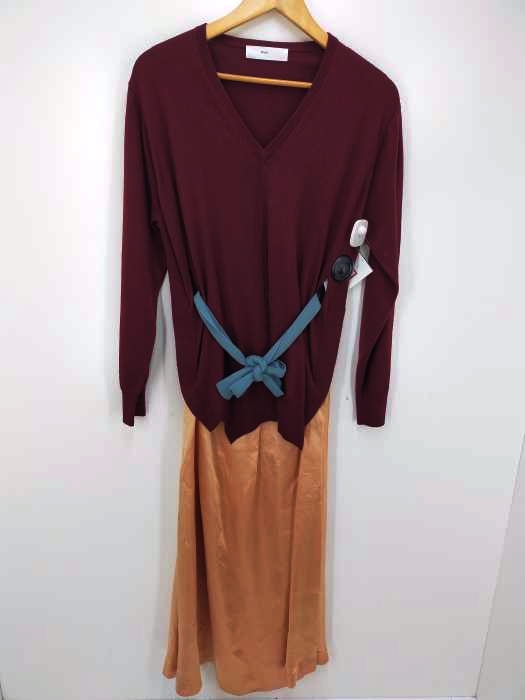 トーガプルラ TOGA PULLA レイヤードドレス ニットワンピース レディース JPN:38 JPN:38