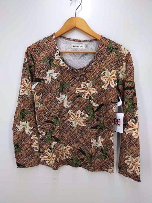 KANEKO ISAO(カネコイサオ) 百合 柄Tシャツ レディース 表記無 表記無
