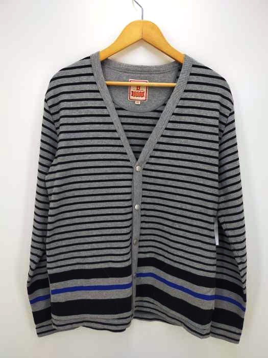 BARACUTA(バラクータ) ボーダーカットソーカーディガン メンズ JPN:42 JPN:42