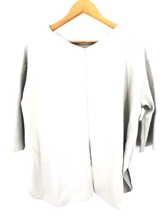 UNITED ARROWS green label relaxing(ユナイテッドアローズグリーンレーベルリラクシング) シルキー ポンチ バック スリット プルオーバー カットソー レディース トップス Tシャツ・カットソー