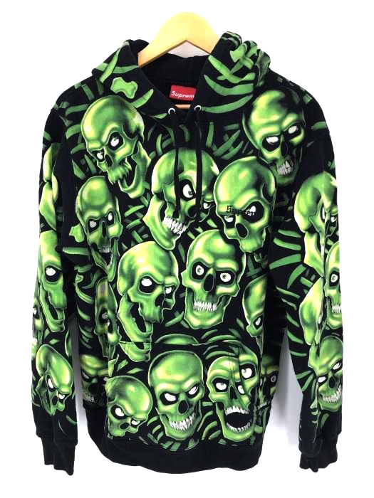 Supreme（シュプリーム） Skull Pile Hooded Sweatshirt スカルパイルフーデッドパーカー メンズ トップス パーカー