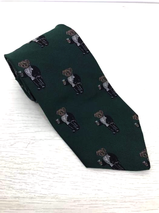 Polo by RALPH LAUREN（ポロバイラルフローレン） カナダ製 ポロベア シルクネクタイ メンズ ファッション雑貨 ネクタイ