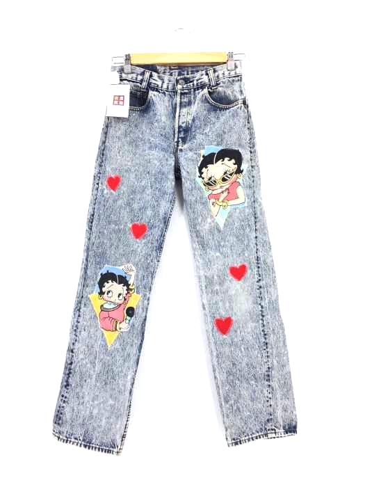 Levis(リーバイス) 7010117 ボタンフライ キャラクターパッチデニムパンツ レディース  W29L32