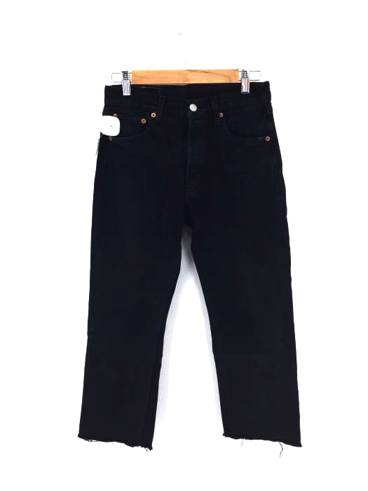 Levis(リーバイス) 90s 501 252刻印 カットオフボタンフライブラックデニム レディース  W29 L30