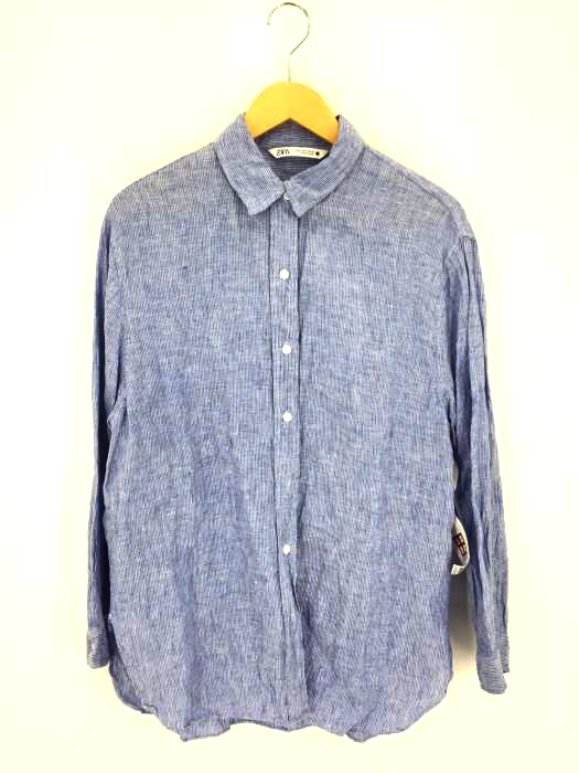 ZARA(ザラ) OVERSIZED LINEN SHIRT レディース import：M import：M