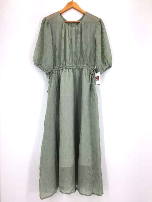 Apres jour(アプレジュール) シワ加工楊柳ワンピース レディース  LL