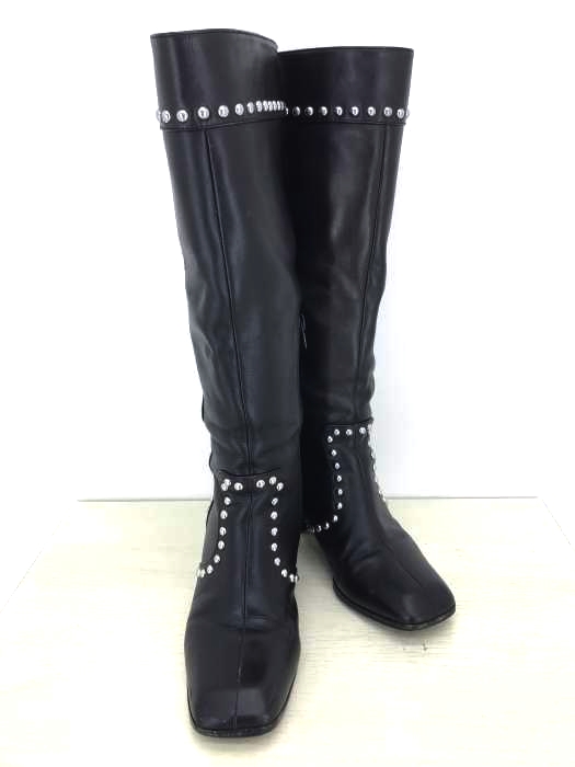 moussy（マウジー） STUDDED KNEE LONG BOOTS スタッズロングブーツ レディース シューズ ブーツ