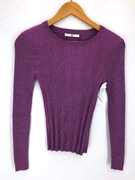 SLY(スライ) RANDOM RIB LAME TOPS レディース FREE FREE