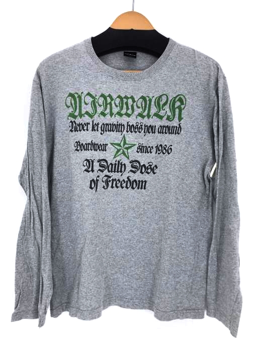 AIRWALK(エアウォーク) プリントクルーネック長袖Tシャツ メンズ JPN：L JPN：L