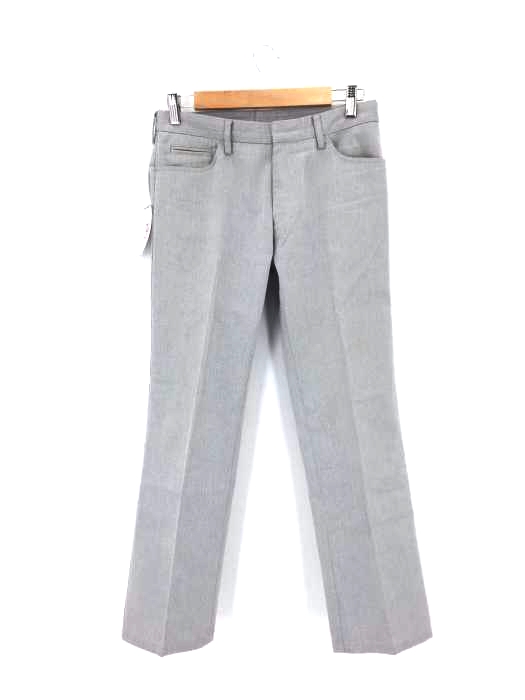 CALVIN KLEIN(カルバンクライン) ヘリンボーン柄 ストレートスラックス メンズ  W76