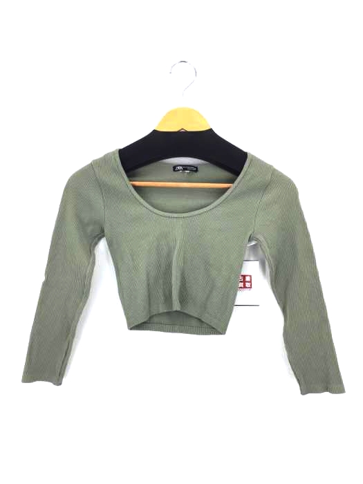 ZARA(ザラ) リブカットソー レディース import:XSS