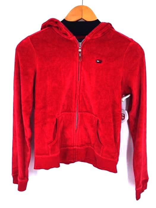 tommy jeans(トミージーンズ) ベロアジップパーカー レディース JPN：S JPN：S