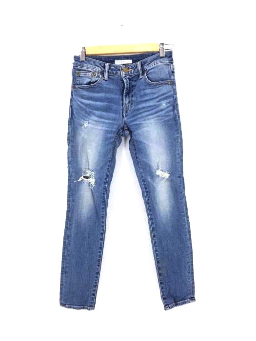 AZUL by moussy(アズールバイマウジー) クラッシュデニムスキニー レディース JPN:M JPN:M