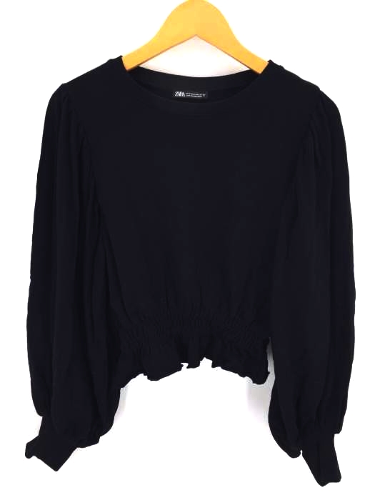 ZARA（ザラ） 裾フリル ロングスリーブカットソー レディース トップス Tシャツ・カットソー
