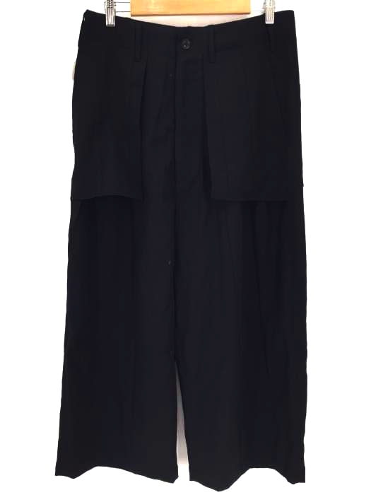 Yohji Yamamoto POUR HOMME（ヨウジヤマモトプールオム） Y-縦接ぎ2タックパンツ メンズ パンツ ワイド
