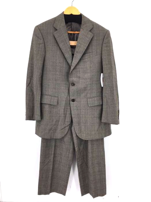 LANVIN(ランバン) チェック柄3Bテーラードジャケット 1タックスラックス メンズ  R464482