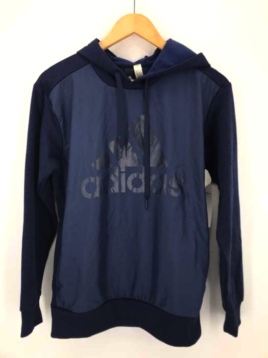 adidas（アディダス） ハイブリッドスウェットプルオーバーパーカー メンズ トップス パーカー