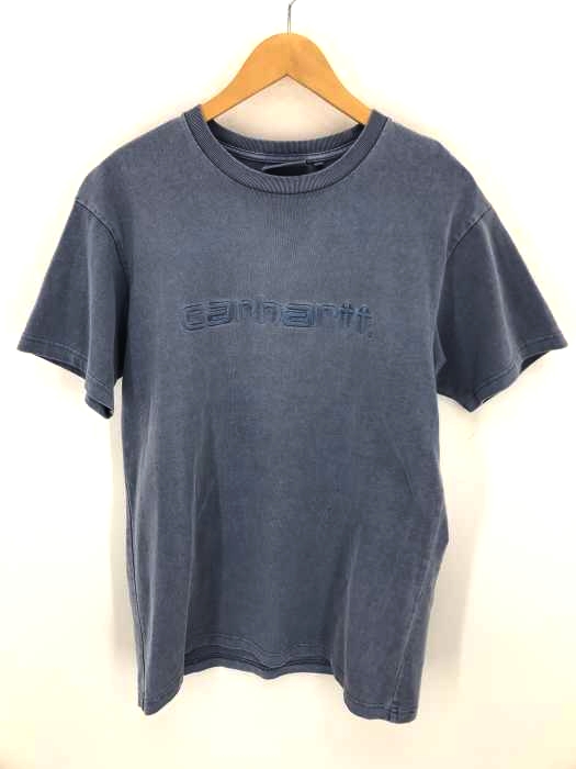 Carhartt WIP（カーハートワークインプログレス） ブランドロゴ刺繍入りクルーネック半袖Tシャツ メンズ トップス Tシャツ・カットソー