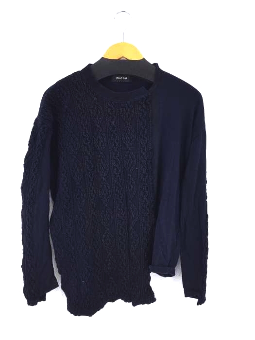 ZUCCa（ズッカ） 18SS 切替アシンメトリークルーネックカットソー レディース トップス Tシャツ・カットソー