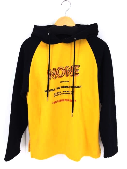 BASIC COTTON（ベーシック コットン） NONE プリントプルオーバーパーカー ユニセックス レディース トップス パーカー
