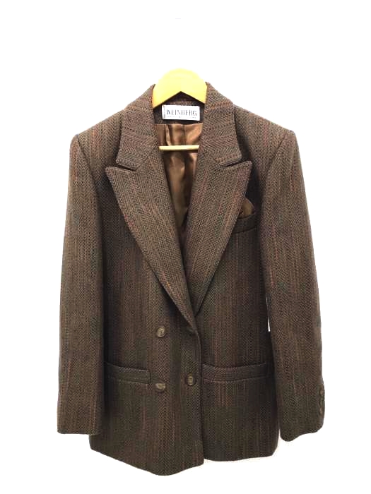 USED古着（ユーズドフルギ） フランス製 ヘリンボーンダブルジャケット  