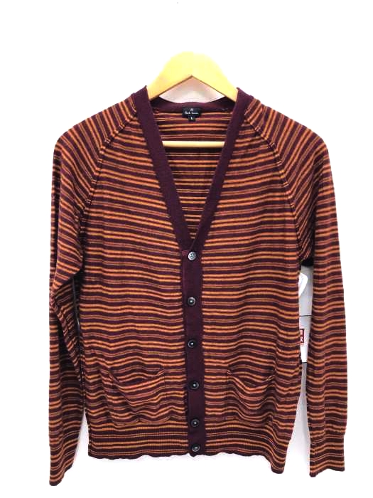 PS Paul Smith(ピーエスポールスミス) ウールボーダーカーディガン レディース トップス カーディガン・ボレロ
