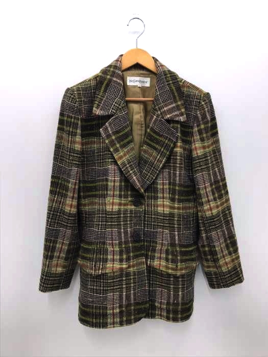 Yves Saint Laurent テーラードジャケット タータンチェック Yves Saint Laurent テーラードジャケット タータンチェック 【公式通販】