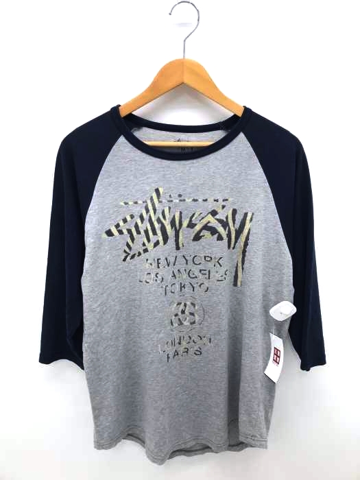 Stussy(ステューシー) ラグランスリーブ ロゴプリントTシャツ メンズ JPN：M JPN：M