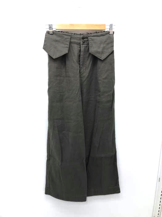 bulle de savon(ビュルデサボン) 20SS リネン混ワイドパンツ レディース パンツ ワイド
