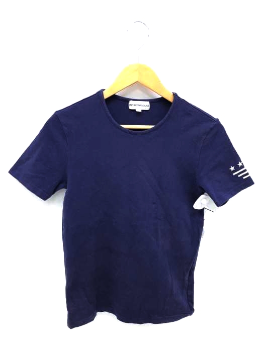EMPORIO ARMANI(エンポリオアルマーニ) スリーブプリント クルーネックTシャツ レディース JPN：M JPN：M