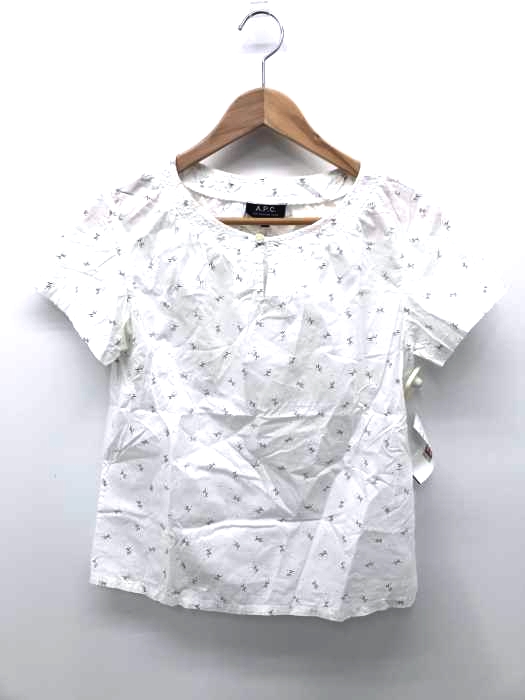 A.P.C.（アーペーセー） 総柄半袖ブラウス レディース トップス キャミソール
