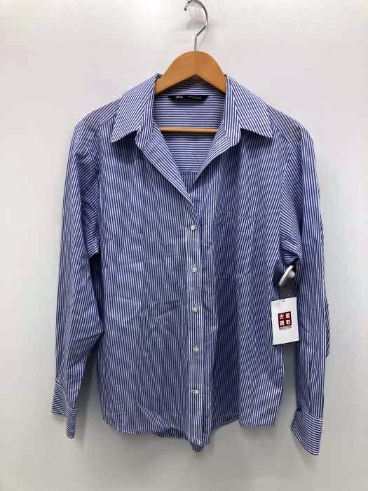 ZARA(ザラ) ストライプ柄 オープンカラーシャツ レディース import:M import:M
