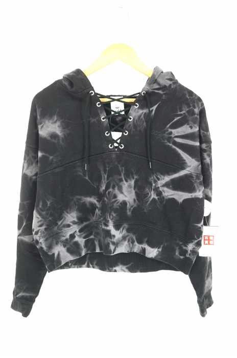 X-girl （エックスガール） 19ss BLEACHED LACE UP SWT レディース トップス パーカー