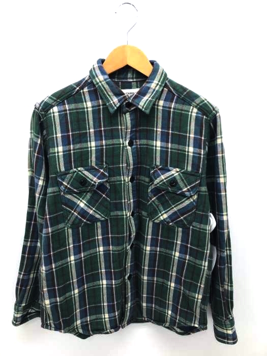 ALCARZA(アルカルザ) ヘビーフランネルシャツ メンズ JPN：M JPN：M