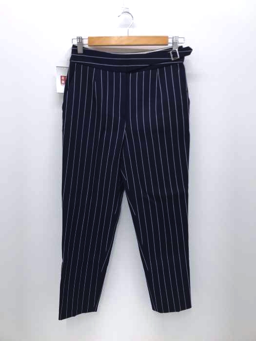 ASSEMBLAGE Adam et rope(アッサンブラージュアダムエロペ) ストライプ柄 テーパード スラックス レディース パンツ スラックス