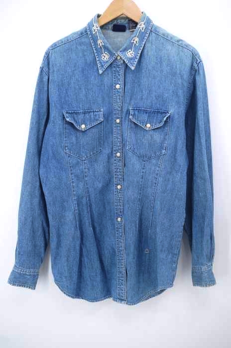 Gap（ギャップ） 90S OLD 刺繍デニムウエスタンシャツ メンズ トップス カジュアルシャツ