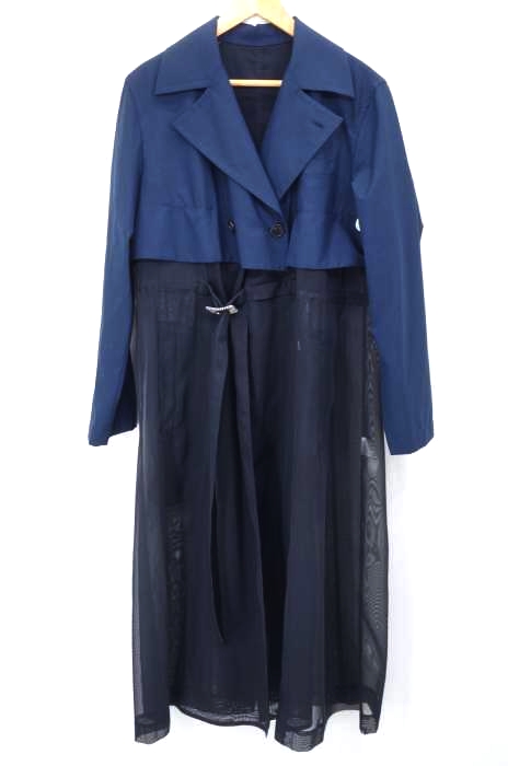 TOGA PULLA(トーガプルラ) シースルートレンチコート レディース JPN：38 JPN：38
