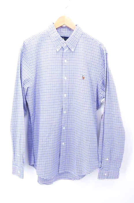 RALPH LAUREN(ラルフローレン) SLIM FIT ポニー刺繍ギンガムチェックBDシャツ メンズ import：L import：L
