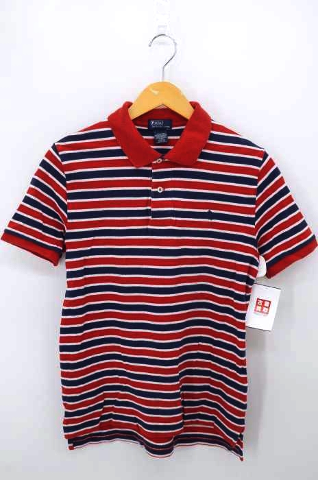 Polo by RALPH LAUREN(ポロバイラルフローレン) ポニー刺繍ボーダーポロシャツ レディース  L