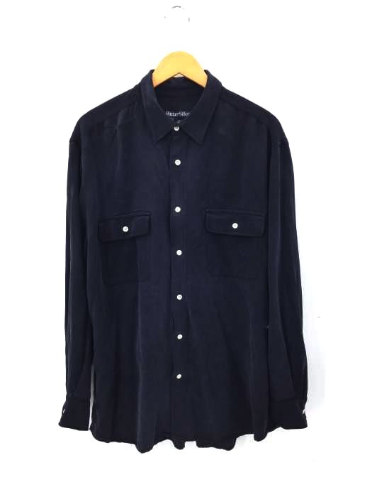 USED古着(ユーズドフルギ) フラップポケットシルクシャツ メンズ import:XL import:XL