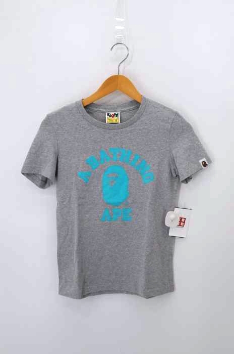 A BATHING APE(アベイシングエイプ) ロゴプリントTシャツ レディース JPN:XS JPN:XS